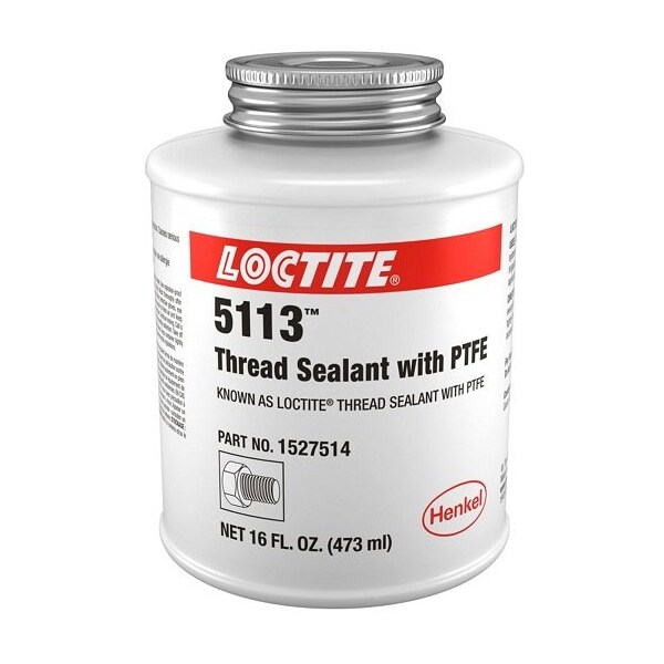 Henkel Thread Sealant; Metal Pipe Sealing; Can; 1 Pt; Paste; Pipe Sealing, Thread Sealing; Alcoholic - 5113 1PT IDH 1527514