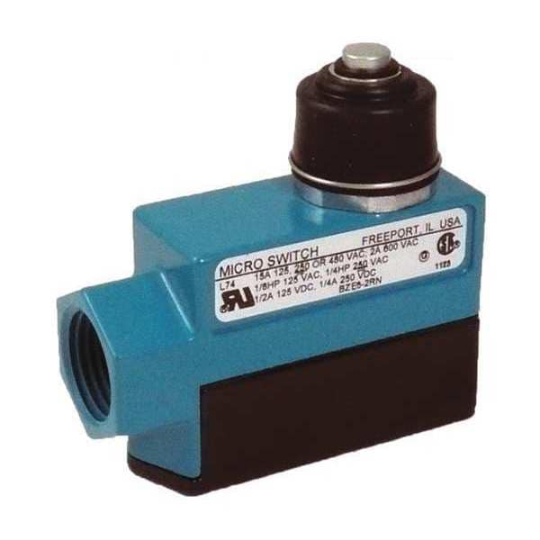 Interruptor de Límite Honeywell, Émbolo, 1NC/1NO, 15A @ 600V AC, Ubicación del Actuador: Superior - BZE6-2RN