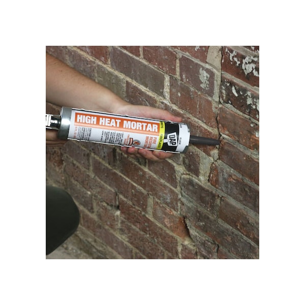 Dap High Heat Mortar Fire Resistant Mortar, 10 oz, Cartridge, Black, Hybrid Base - 18854