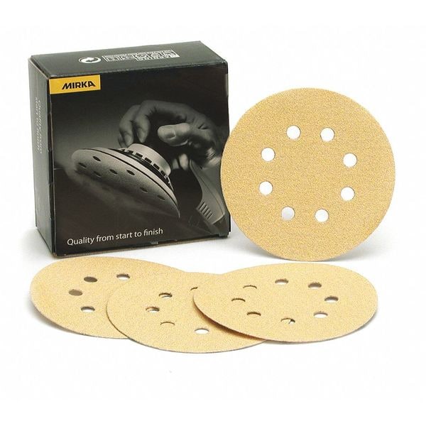 Mirka PSA, Vacuum Disc, 5", 8H, P180, PK100 - 23-320-180