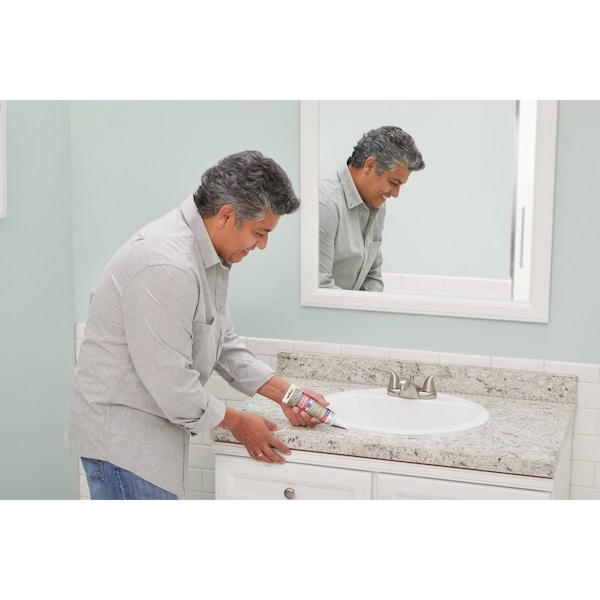 Silicone Ii GE Advanced Clear Silicone 2 Kitchen and Bath Caulk Sealant 2.8 oz - GE284