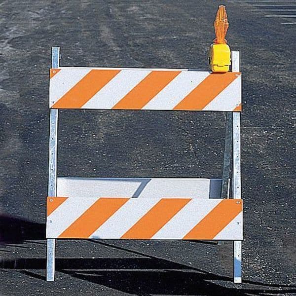 Zoro Select N-Cade Barricade, Polypropylene, Not Retroreflective, 36 in Height, 36 in Length, 9 lb - 97-01-006-02