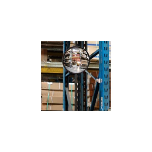 Vision Metalizers Round Acrylic Convex Mirror Indoor 12 Dia. 160 Degree Viewing Angle - IC1200(NR490118)
