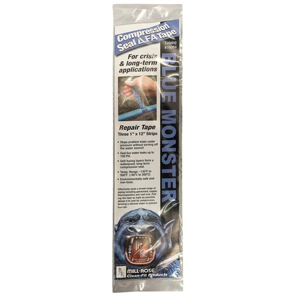 Protectionpro 12 x 1 in. Mill Rose Compression Seal Tape - Blue - PR3334651