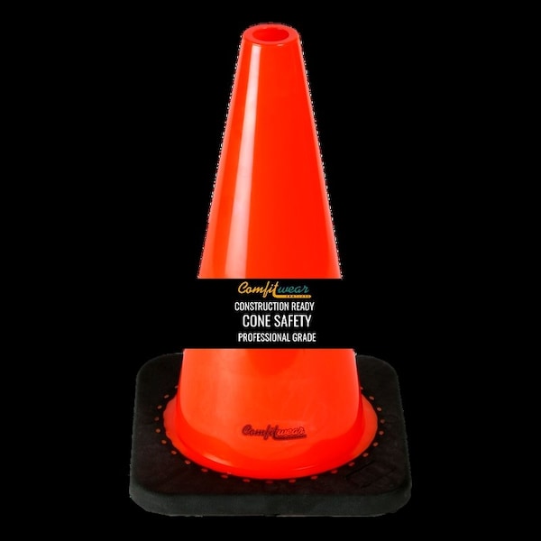 Comfitwear Traffic Safety Warning Flags 18 in x 18 in with Pole, 100PK - FN-180