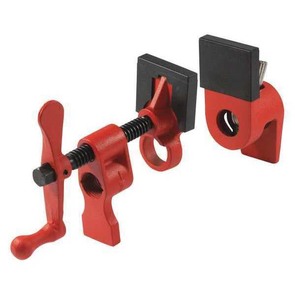 Bessey Bar Clamp, Cast Iron Handle and 1 1/2 in Throat Depth - PC12-2