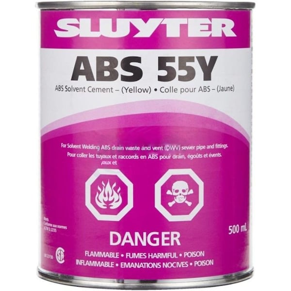 American Imaginations 1.04 lb. Yellow ABS Cement with Dauber - AI-38868