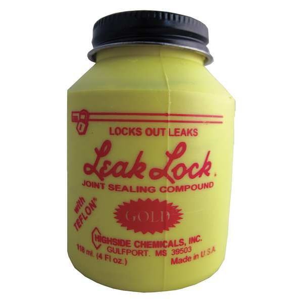 Highside Chemicals Joint Sealing Compound Jar, Leak Lock Gold, Gold - HS11004
