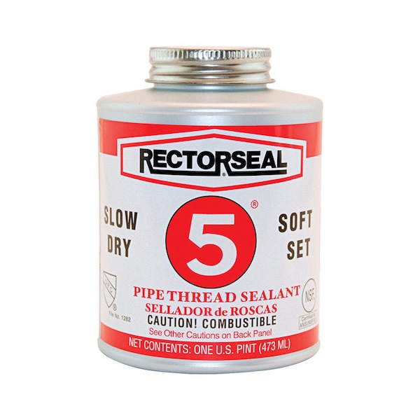 Keeney Mfg RectorSeal Slow Dry 5 Soft Set Yellow Pipe Thread Sealant 16 oz - 25431