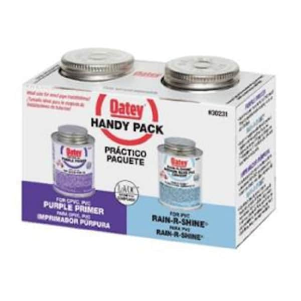 Oatey Oatey Rain-R-Shine Handy Pack Blue Primer and Cement For PVC 2 pk - 30251