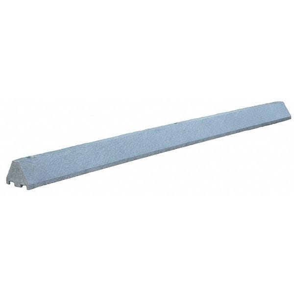 Plastics R Unique Parking Blocks, 4 in Height, 6 ft Length, Ultra Charcoal - ULTRA4672PBCG-SPIKES