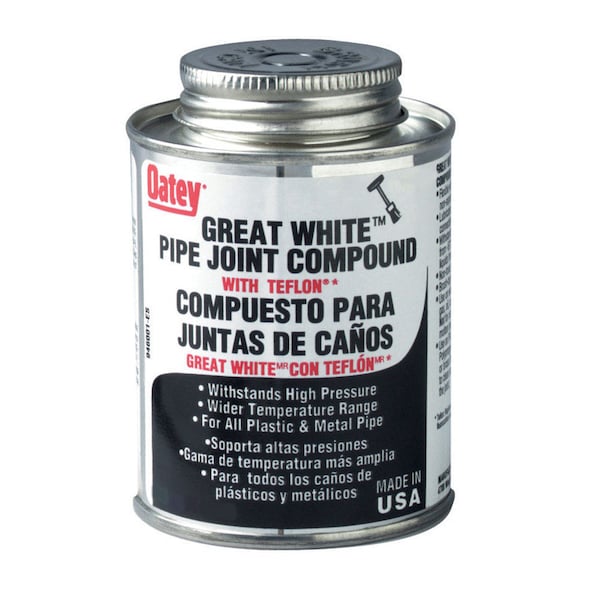 Oatey Oatey Great White White Pipe Joint Compound 8 oz - 31231