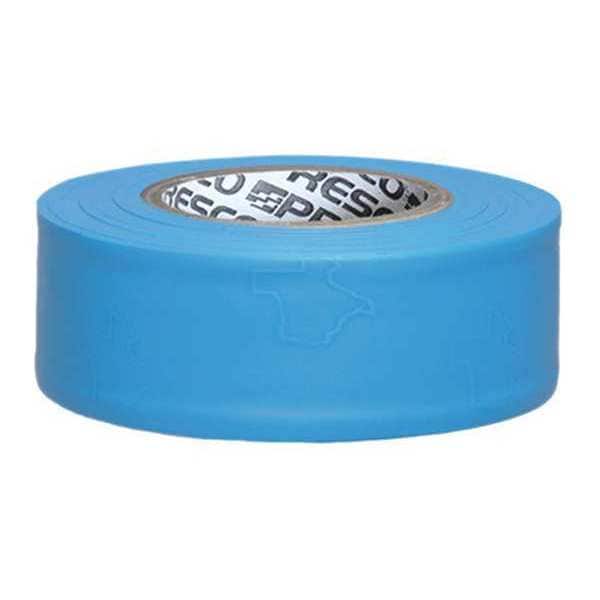 Zoro Select Flagging Tape, No Legend, Fluorescent Blue, 1 3/16 in Wide x 150 ft Length, Vinyl, 3 mil - TXBG-200