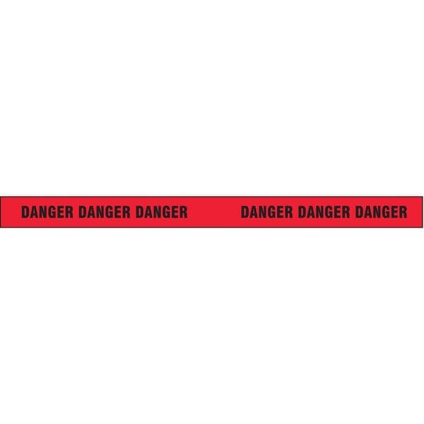 Zoro Select Barricade Tape, Danger, Red, 3 in Wide x 500 ft Length, Polypropylene, 4 mil - BTR-49-5