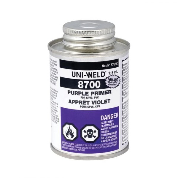 United Elchem HIETCH Primer, Series 8700, 025 pt, Liquid, Purple, Solvent, 505 gL VOC, 14 to 23 deg F Flash - 8766S