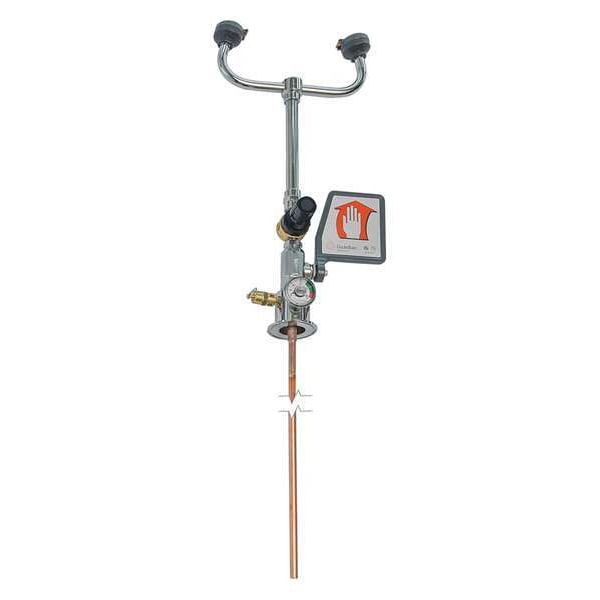 Guardian Equipment Upper Eyewash Assembly, Polished Chrome Plated Brass, Silver, For Use With, Eyewash - AP400-017R