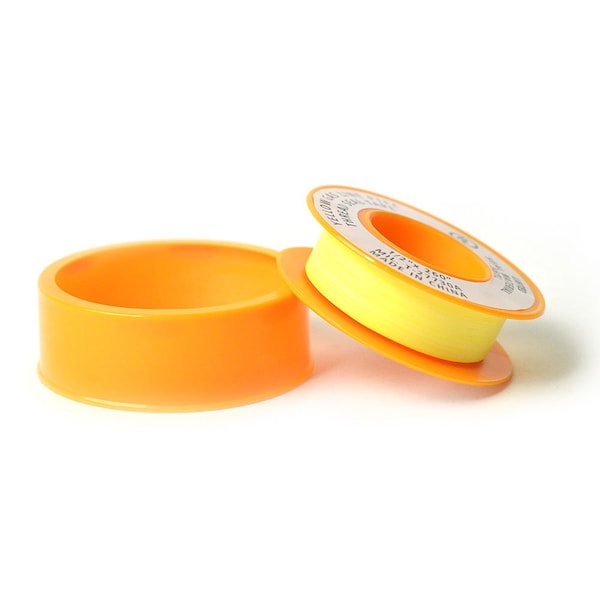 Thrifco Plumbing 1/2 Inch x 260 Inch Yellow Color Gas PTFE Thread Sealing Tape - 4400940