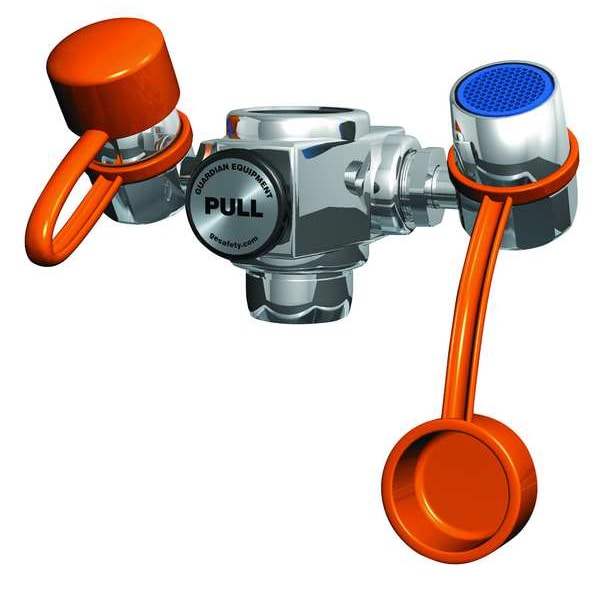 Guardian Equipment Plumbed Eyewash, Faucet Mount, Plumbed, 5 in H., 6 3/4 in W - G1101