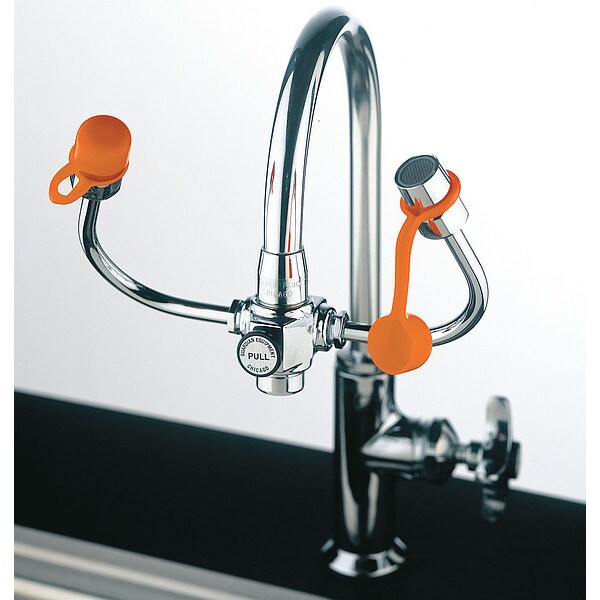 Guardian Equipment Plumbed Eyewash, Faucet Mount, Plumbed, 5 in H., 6 3/4 in W - G1101