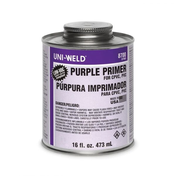 United Elchem HIETCH Primer, Series 8700, 1 pt, Liquid, Purple, Solvent, 505 gL VOC, 14 to 23 deg F Flash - 8746S