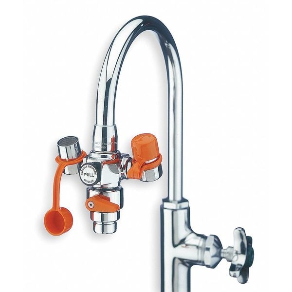 Guardian Equipment Plumbed Eyewash, Faucet Mount, Plumbed, 2 2/3 in H., 4 1/4 in W - G1200
