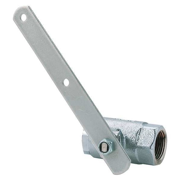 Haws Ball Valve, Chrome Plated Brass, Stainless Steel, Silver, For Use With, Shower - SP260