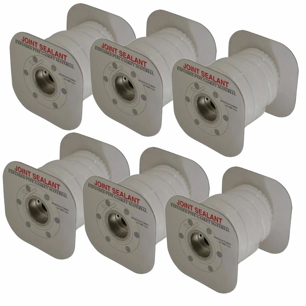 Sterling Seal & Supply Expanded Joint Sealant PTFE, 1 in wide x 75' Sterling Seal-6 Spools - EJS1500.10075X6