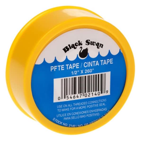 Black Swan 0.5 x 260 in. Gas Line PTFE Tape, Yellow - BL441357