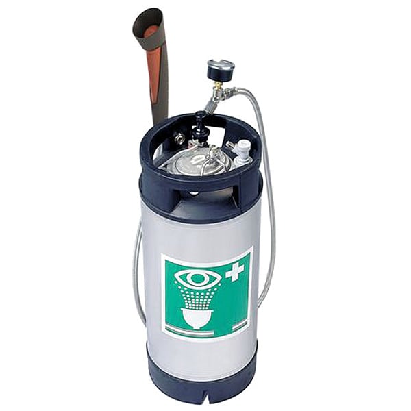 Hughes Safety Showers Portable Eyewash, Pressurized, Wall Mount, Portable, 32 in H., 11 in W - 38GEW