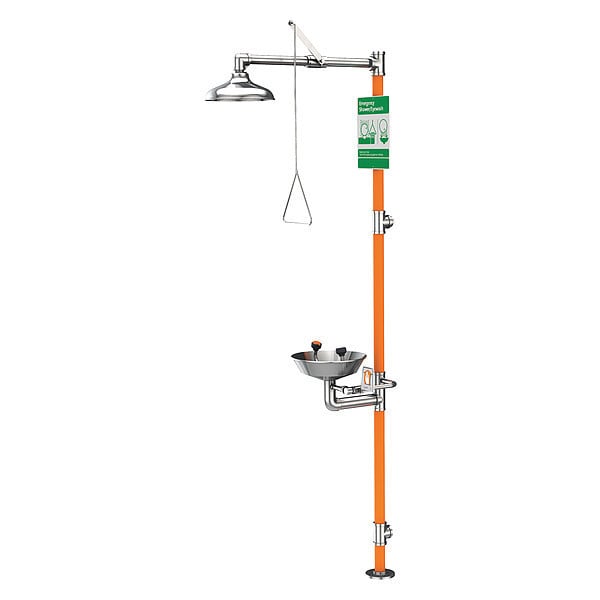 Guardian Equipment Drench Shower With Eyewash, 16 In. W - G1991