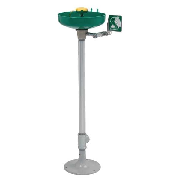 Haws Plumbed Eyewash, Floor Mount, Plumbed, 38 in H., 15 in W - 7261-7271