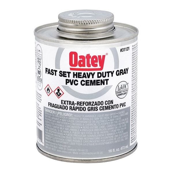 Oatey PVC HD Fast Set, Gray, gal. - 31123