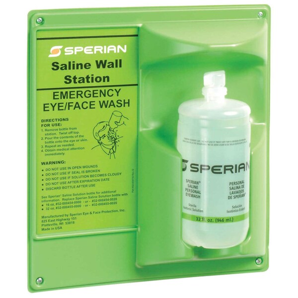 Honeywell Safety Products 32 Oz., Eye And Face Wash Single Bottle Station - 32-000461-0000