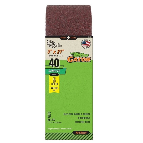 Gator BELT SANDING A/O 40GRIT 3X21IN - 7019