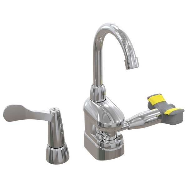 Bradley Plumbed Eyewash, Brass, Silver, For Use With, Emergency Eyewash - S19-500T