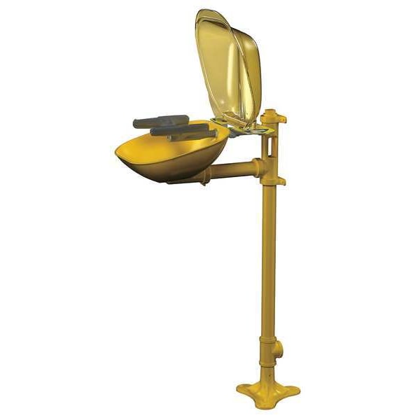 Bradley Plumbed Eyewash, Floor Mount, Plumbed, 41 1/2 in H., 15 1/2 in W - S19214PDCFW