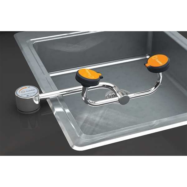 Guardian Equipment Plumbed Eyewash, Counter Mount, Plumbed, 4 5/12 in H., 13 in W - G1774LH
