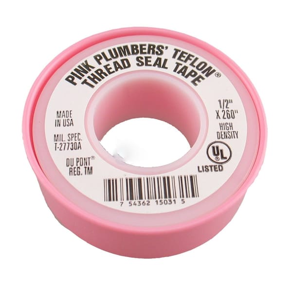 American Imaginations 0.5 in. x 260 in. Pink Plastic Seal Tape - AI-38841