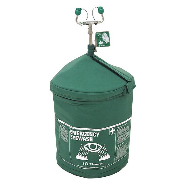 Haws Pressurized Portable Eyewash, Pressurized, 15 gal Tank Capacity, Portable, 40 in H., 20 in W - 7603TH