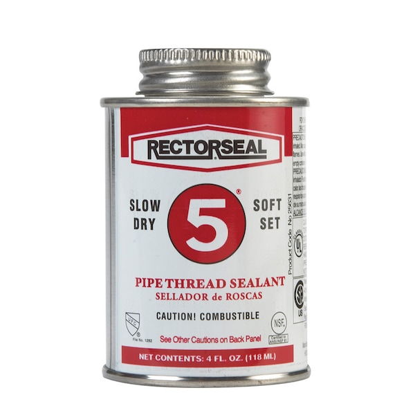 Rectorseal RectorSeal Soft Dry 5 Soft Set Yellow Pipe Thread Sealant 4 oz - 25631