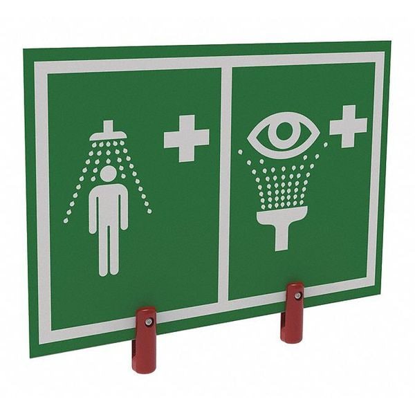 Hughes Safety Showers Safety Shower and Eye/Face Wash Sign, ES-BRAC-SIGN-H - ES-BRAC-SIGN-H