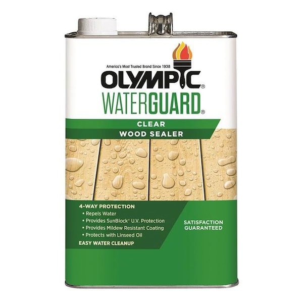 Olympic Olympic 275473 1 gal Waterguard Clear Wood Sealer - 275473