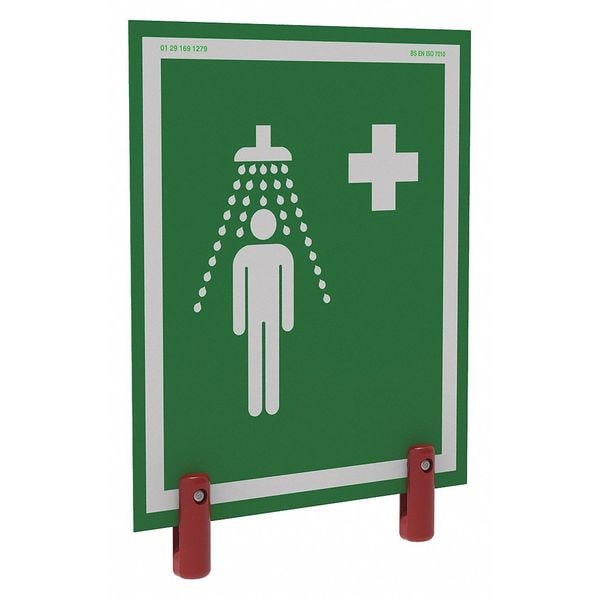Hughes Safety Showers Safety Shower Sign, Universal, Bracket - S-BRAC-SIGN-H