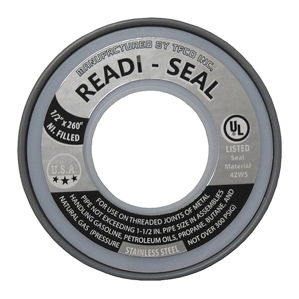 Dixon Stainless Steel PTFE Tape, 1/2", 260" - TTA50SS