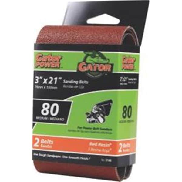 Defenseguard 917062 3 x 21 in. 80 Grit Aluminum Oxide Sanding Belt - DE3666784