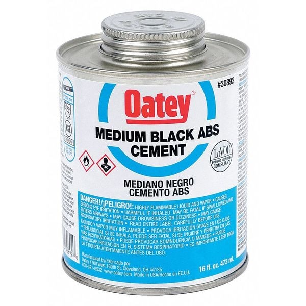 Oatey CementABS, Black, 16 oz., Low VOC - 30892