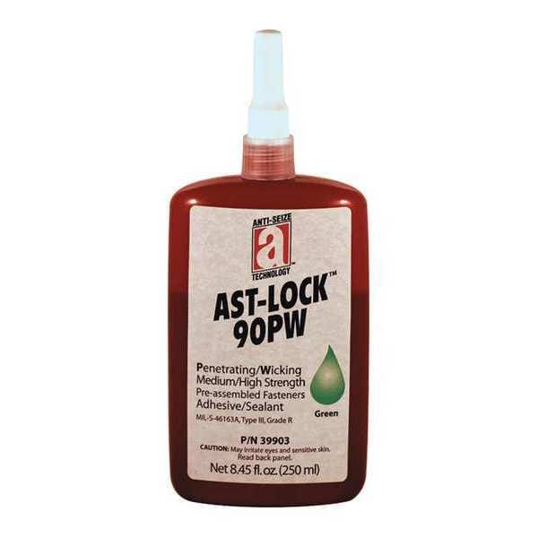 Anti-Seize Technology Wicking Grade Threadlocker, ANTI-SEIZE TECHNOLOGY 90PW, Green, Medium/High, Liquid, 8.45 fl oz - 39903