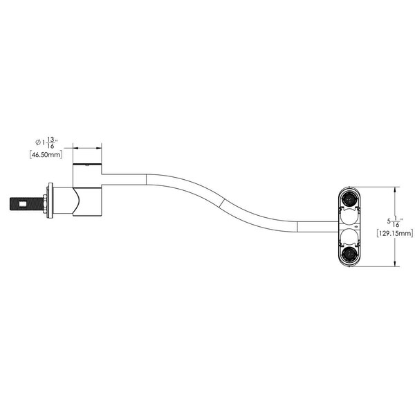 Speakman Eyewash Station, Wall Mounted, 18.81 H., 3.34 W - SE-577-SD-ADA
