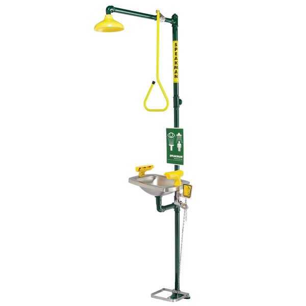 Speakman Select Series SE-603-HFO Emergency Combination Shower & Eye/face Wash - SE-603-HFO