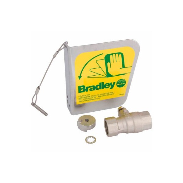 Bradley Bradley S30-072 1/2" Ball Valve & Dust Cover Handle - S30-072